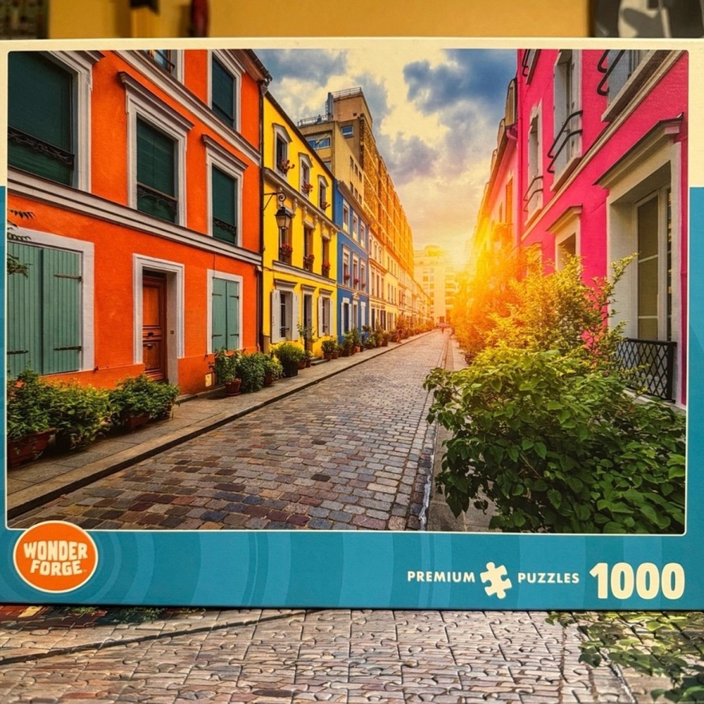 Wonder Forge 1000-Piece Colorful Street Puzzle- Complete